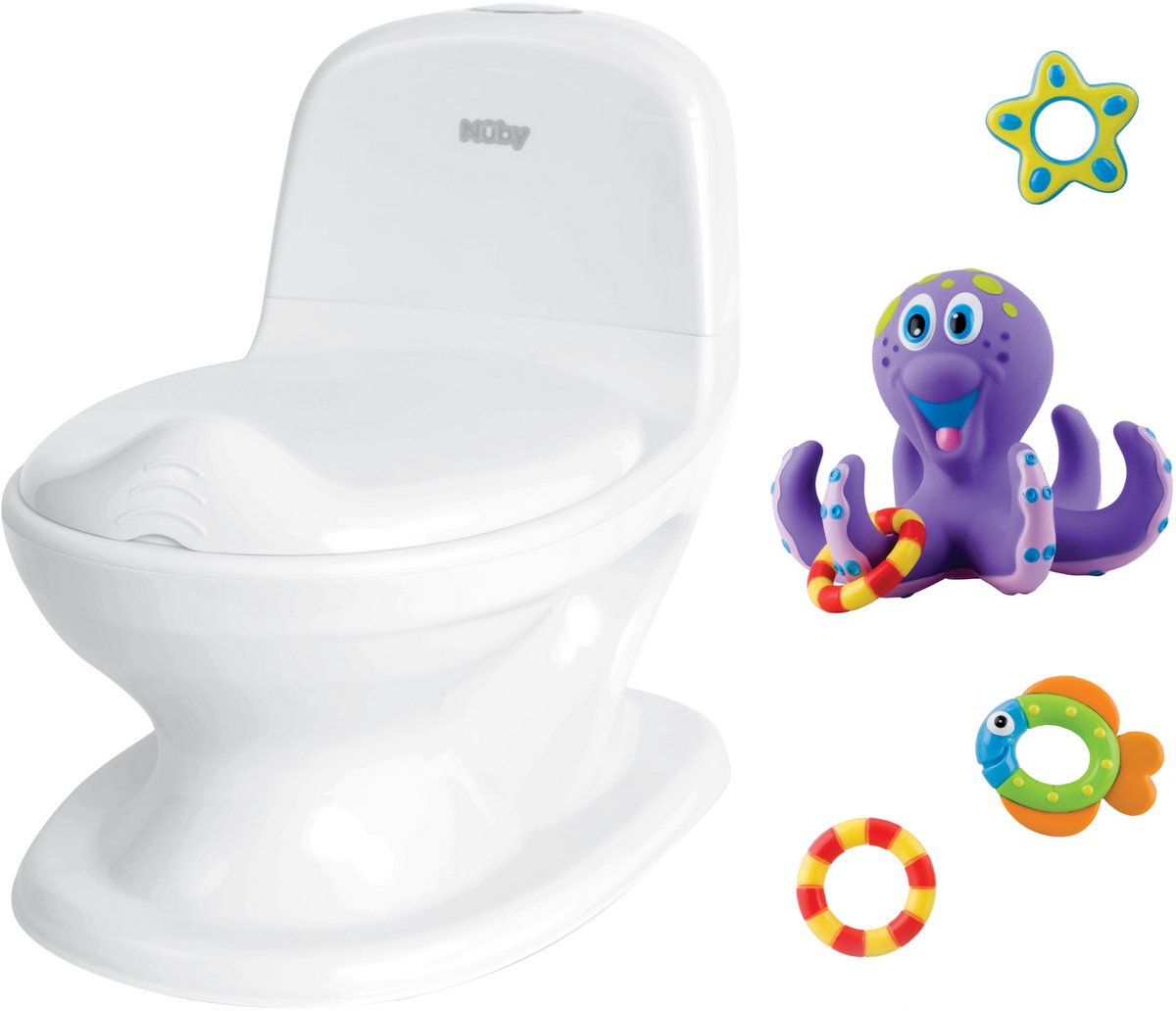 Nûby - My Real Potty Plaspotje met Octopus Badspeeltje - 18m+