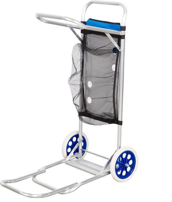 Tafelwagen voor het strand 42 x 100 x 50 cm 2-in-1 transportwagen