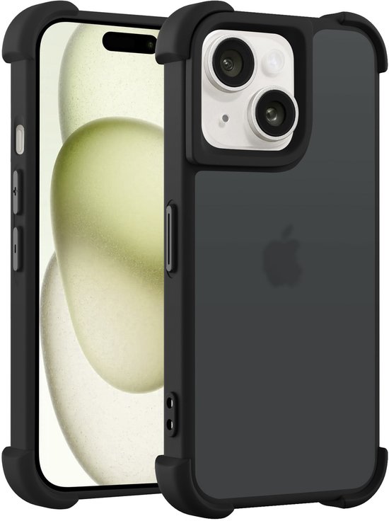 Coque Coverzs Matte Shock pour iPhone 13 (noir) - antichoc, protection premium, durable