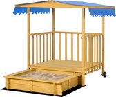 Bol.com Zandbak met Speelhuis en Dak 129x133x1375 cm aanbieding