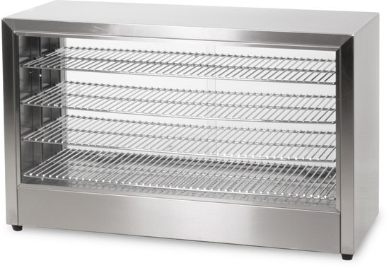 HCB® - Professionele Horeca Warmhoudvitrine - 230V - RVS / INOX - 33.5x85x53 cm (DxBxH) - 20 kg - 3810 — afbeelding 3