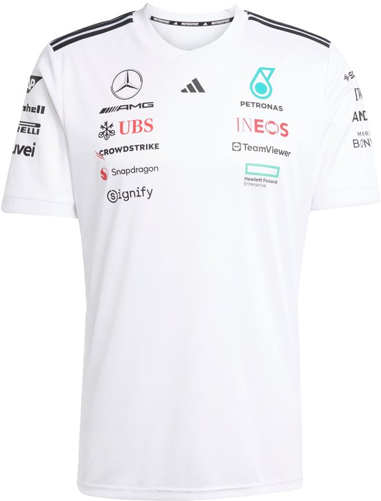 adidas Performance MAILLOT PILOTE MERCEDES - AMG PETRONAS FORMULA ONE TEAM - Hommes - Blanc - XS