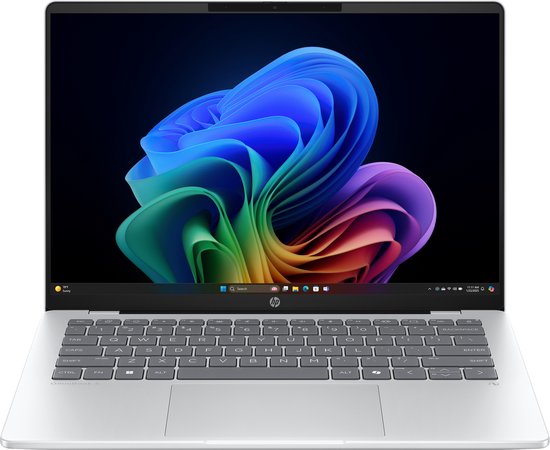HP OmniBook 5 NGAI 14-he0900nd Copilot+ PC Snapdragon X1-26-100 Laptop 35,6 cm (14") 2K 16 GB LPDDR5x-SDRAM 512 GB SSD Wi-Fi 6E (802.11ax) Windows 11 Home Zilver - HP - Hoofdafbeelding