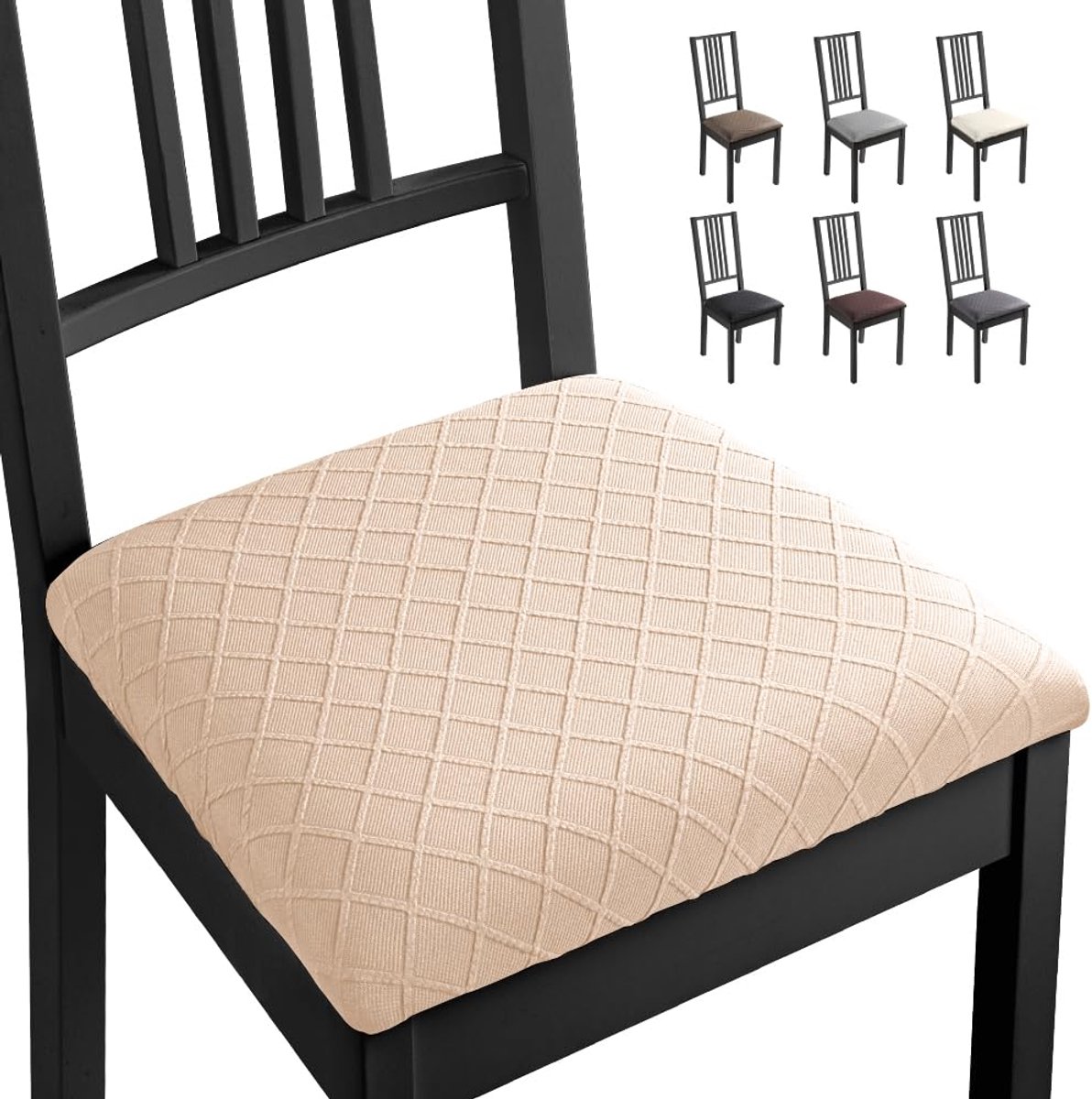 Ibenzoa® Elegant en Elastisch Stoelhoezen Set van 4 voor Eetkamerstoelen - Verfris Je Interieur