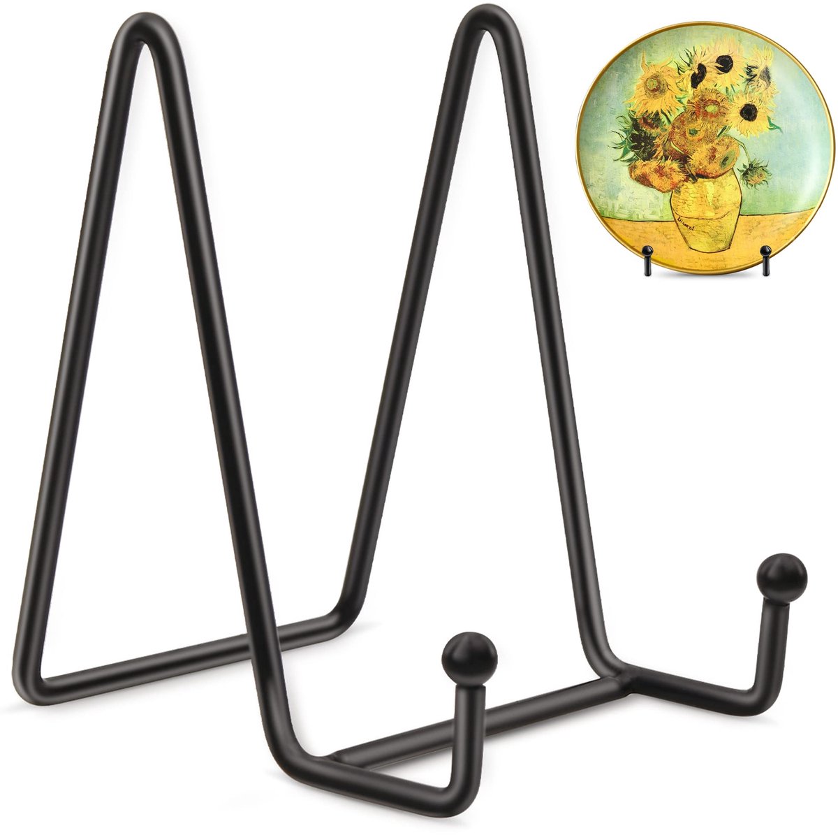 Ibenzoa® Decoratieve Metalen Displaystandaards voor Kunstwerken en Foto's - Set van 2 Stuks