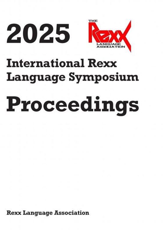 2025 International Rexx Language Symposium Proceedings - cover