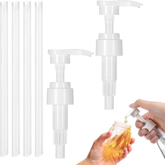 Zeepdispenser, pompkop, 2 stuks zeepdispenser, pompdispenser, roestvrij