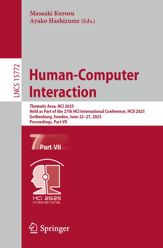 Lecture Notes in Computer Science15772- Human-Computer Inter ... - cover