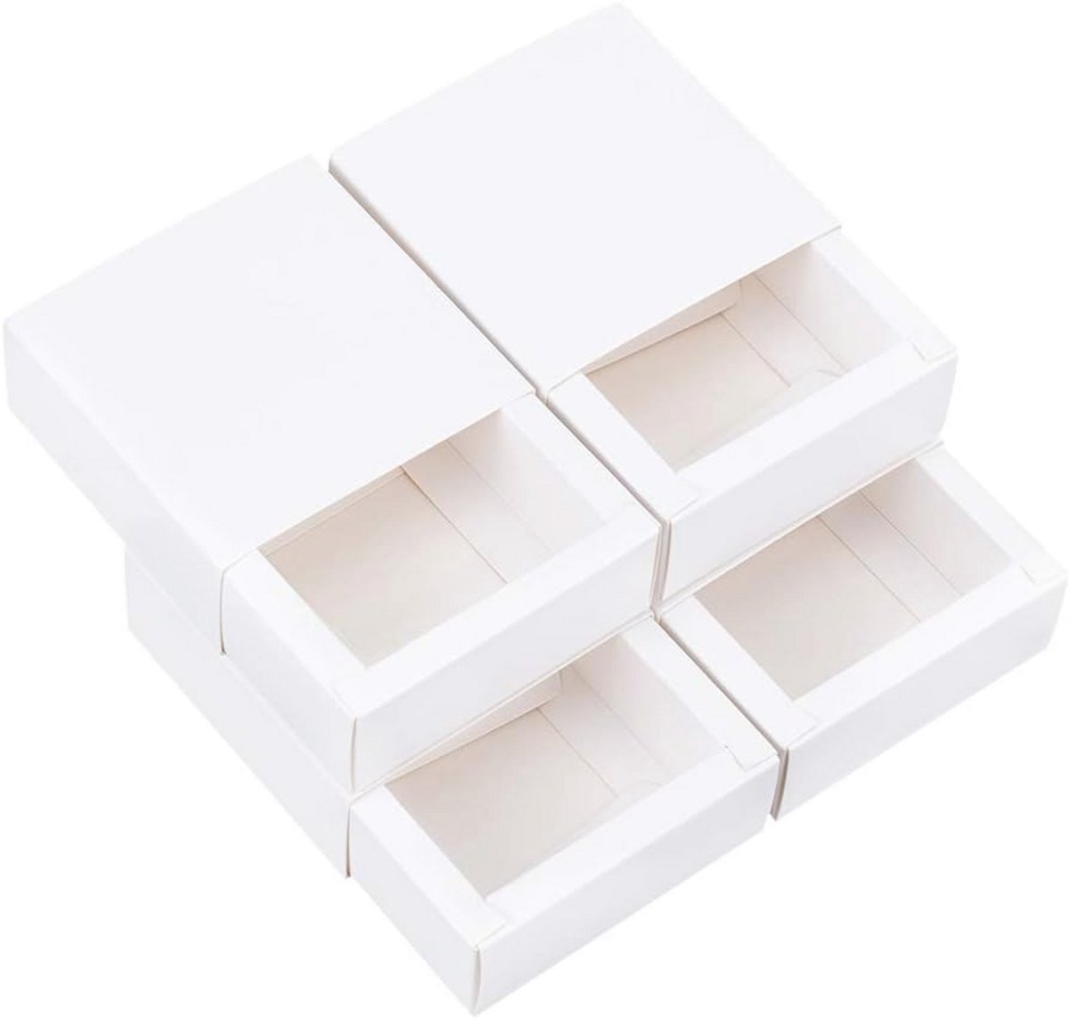 Duurzame Geschenkverpakking in Schuifdoosje van Kraftpapier voor Sieraden, Snoep en Feestjes