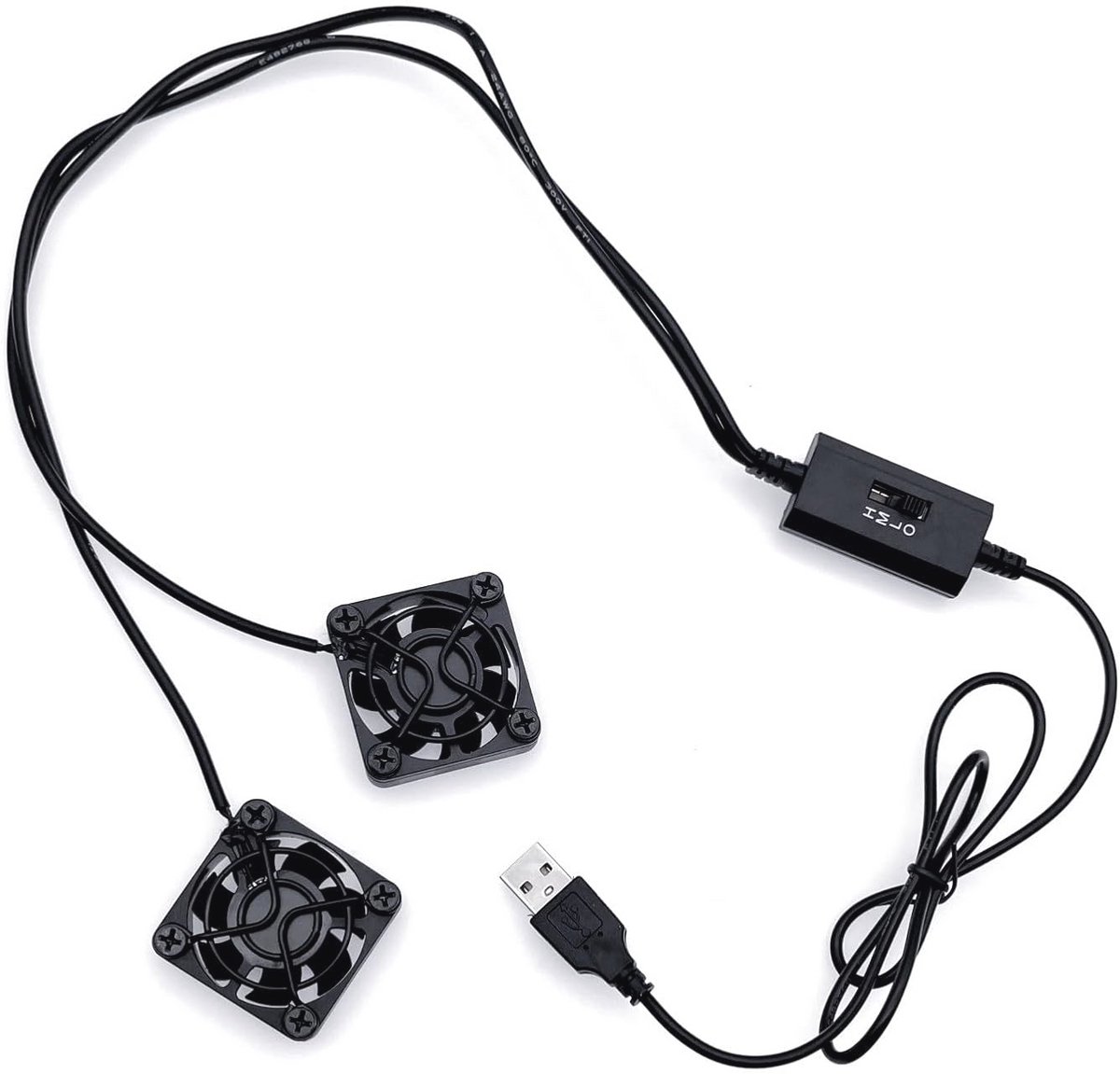 Dubbele USB Ventilator 40 mm met Instelbare Snelheden - Voor Koeling Samenstellingen en Apparaten