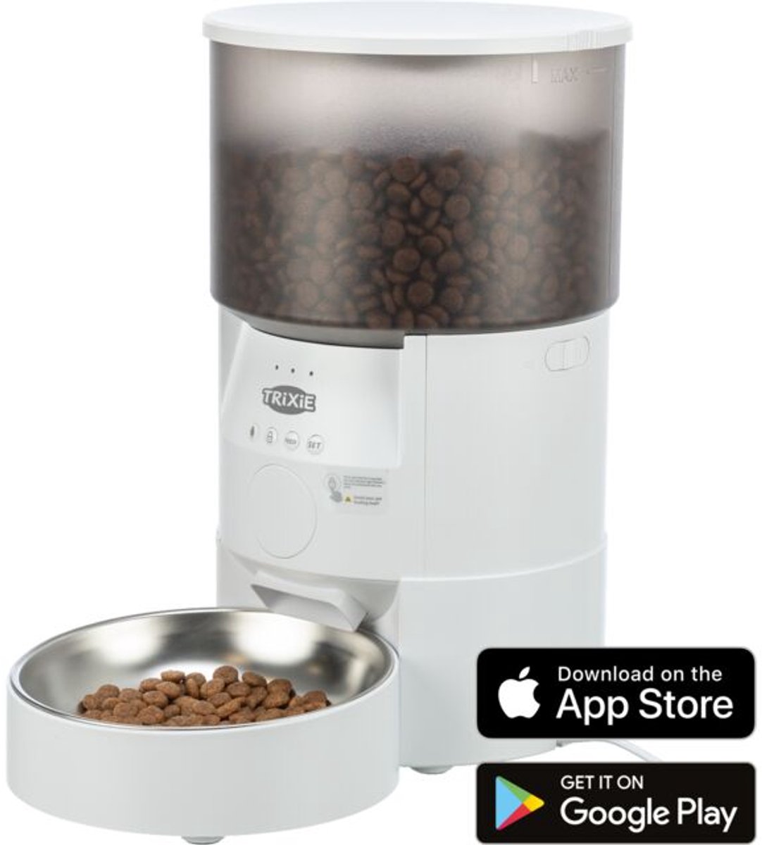 Trixie - Voerautomaat TX-S Smart - Wit - 3 liter