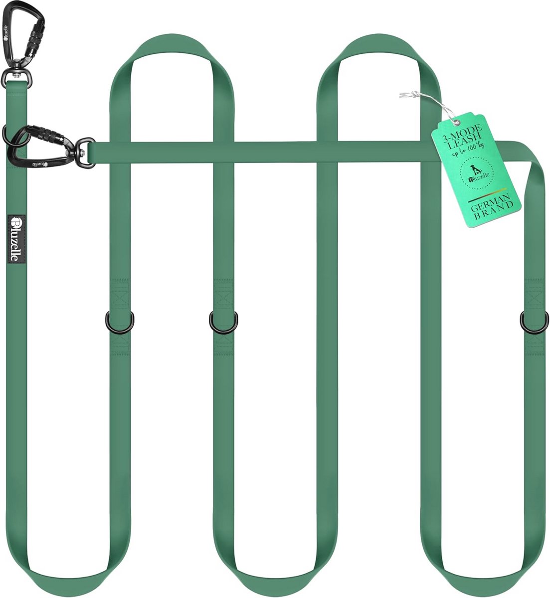Verstelbare Handsfree Waterdichte Hondenriem voor 2 Honden met 360° Aluminium Karabijnhaken