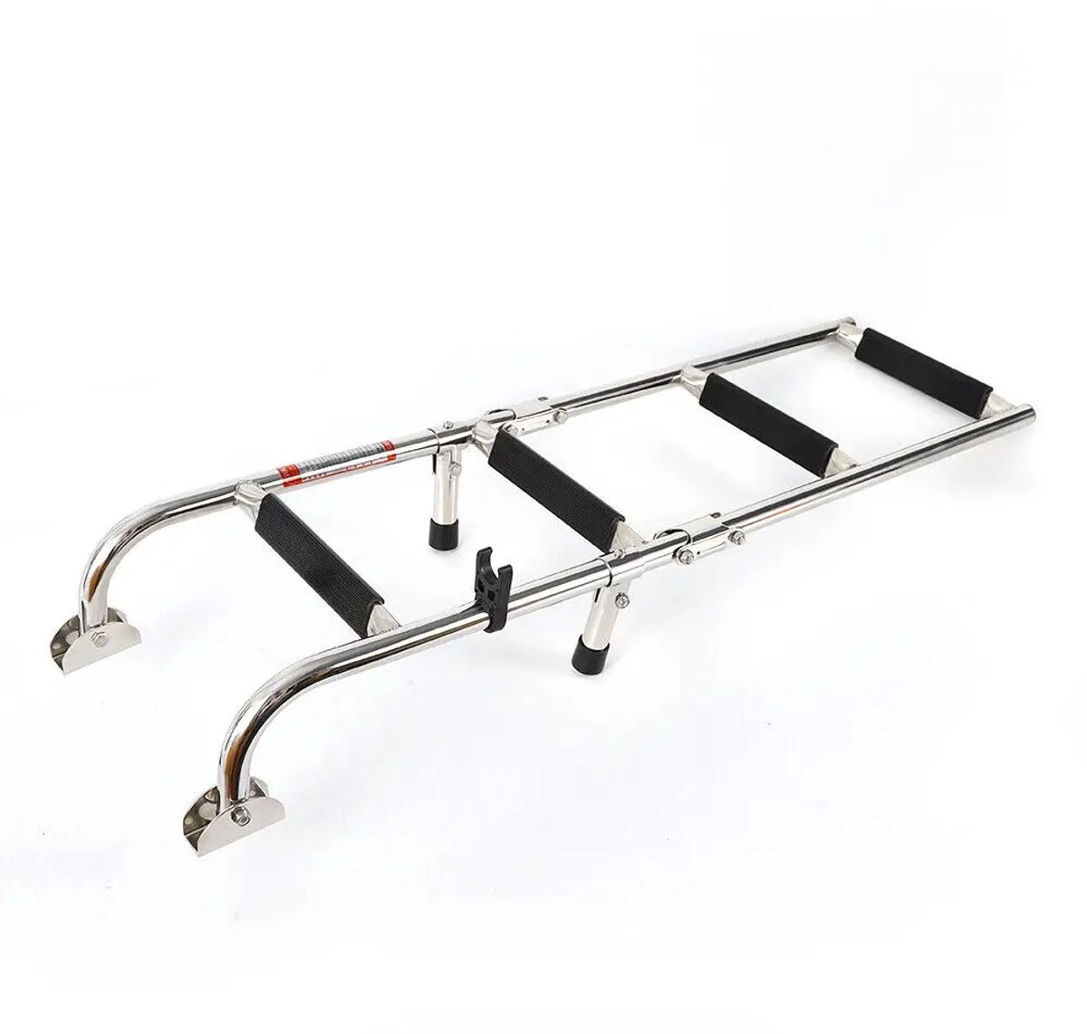 Zwemtrap - Zwemtrap boot - Inklapbaar - Belasting tot 300 kg - Glasvezelversterkt - Onderhoudsvrij - 4 Traps - RVS