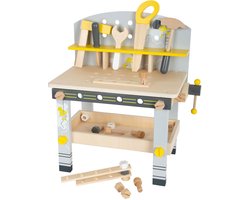 Small Foot - Houten Werkbank Compact Miniwob, 34dlg.