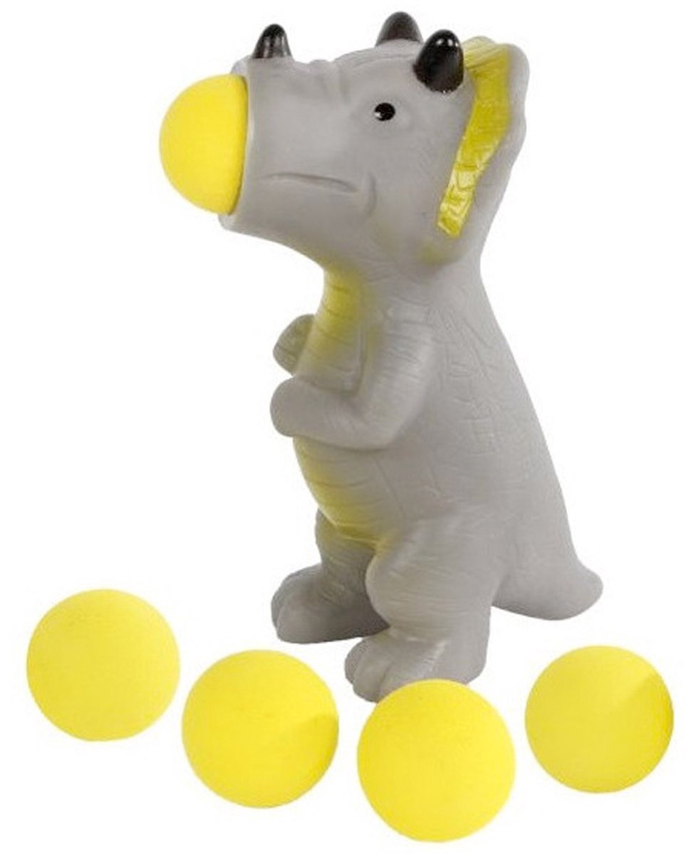 Dinoworld Popper Dinosaurus Junior 14 Cm Grijs 6-delig