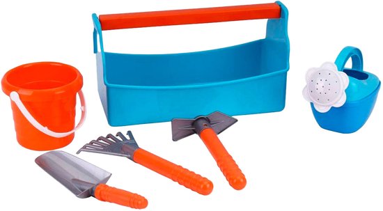 Van Manen tuin speelgoed Sun Fun kinder gereedschapsset 7-delig. — afbeelding 2