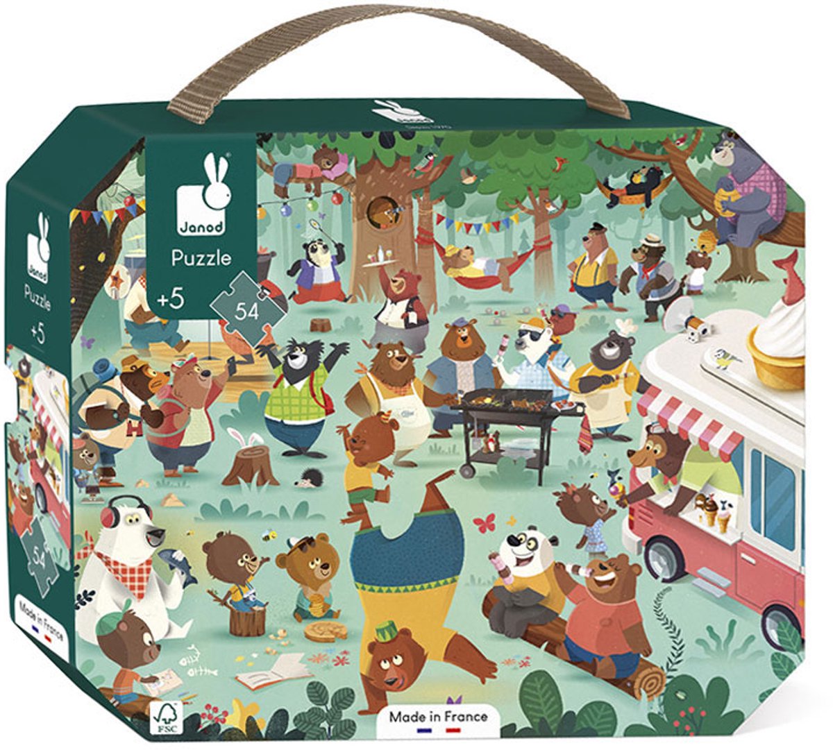 Janod - Puzzel - De berenfamilie — afbeelding 5