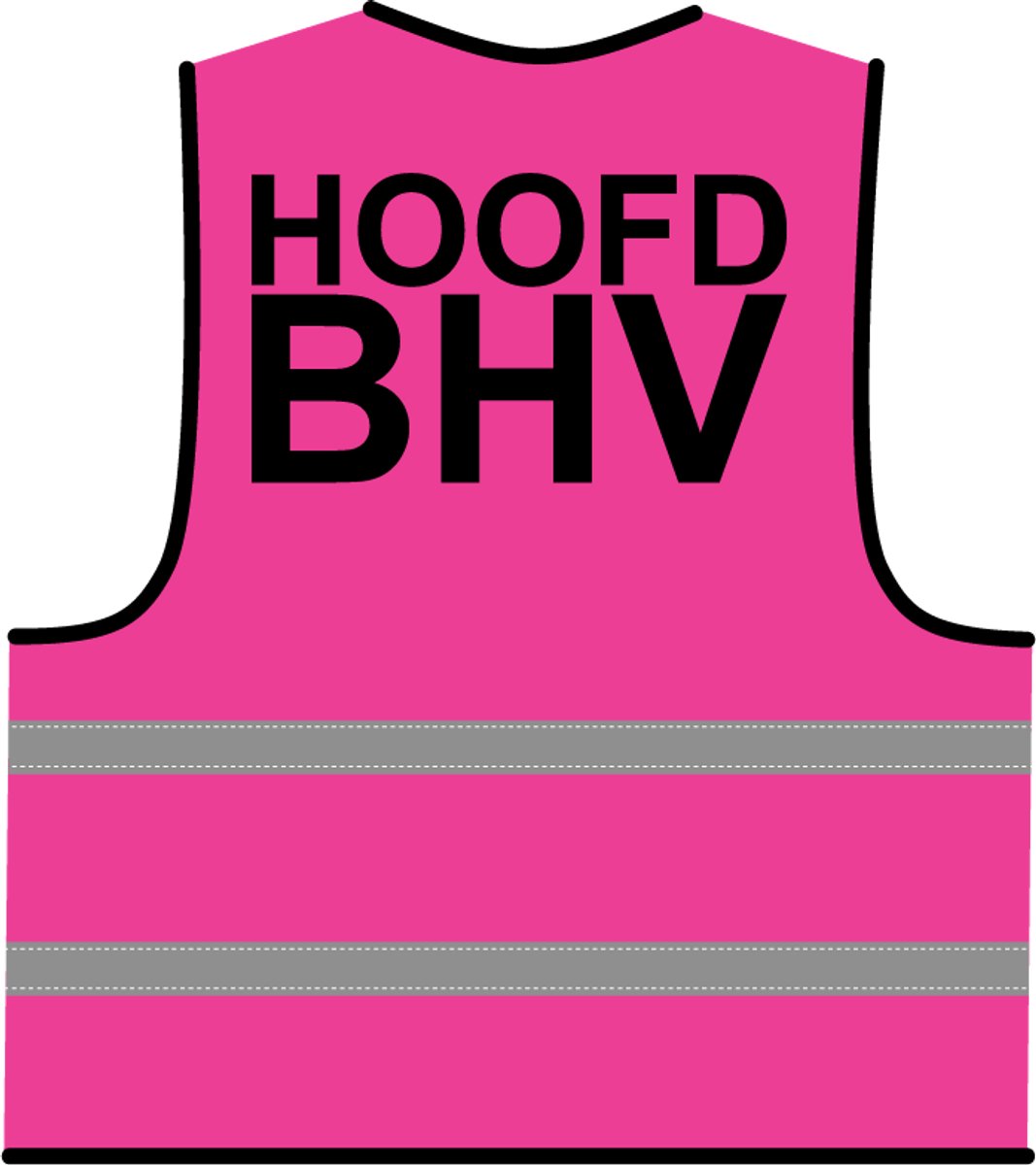 Hoofd BHV hesje roze