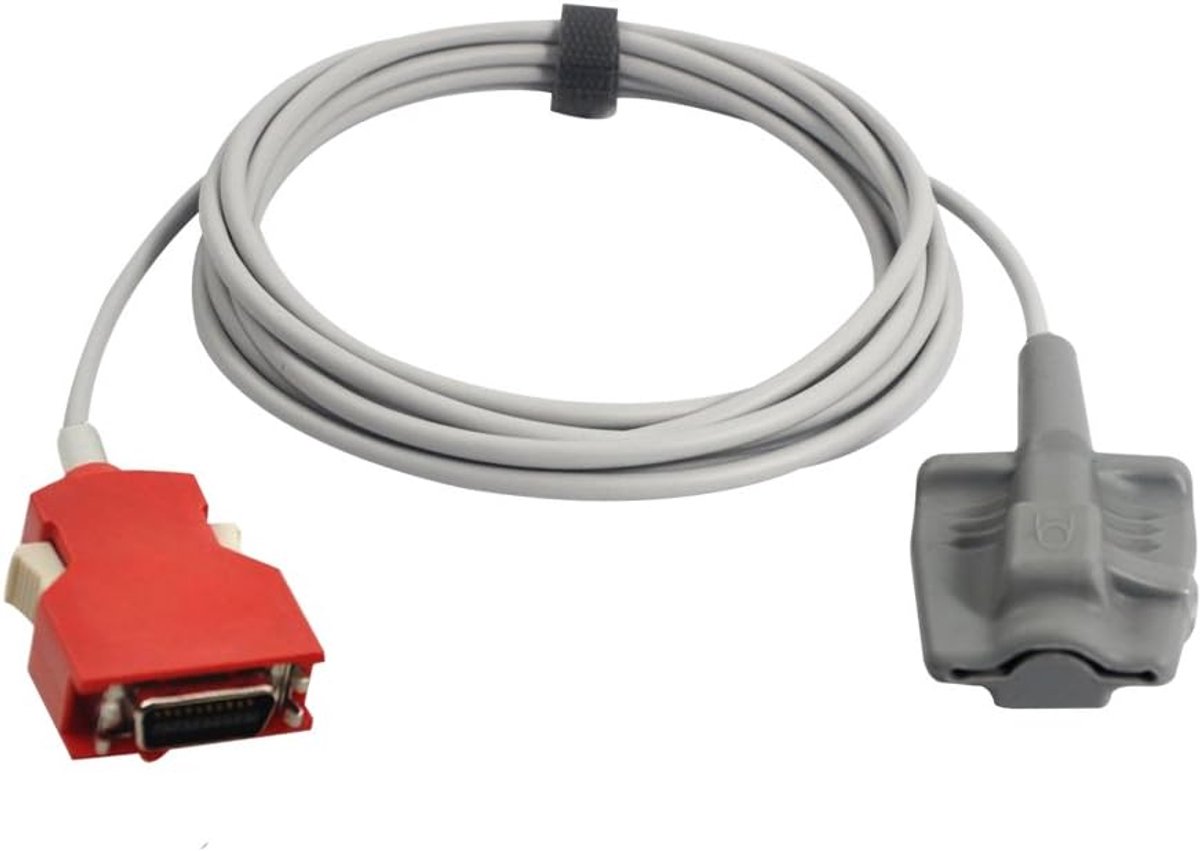 Compatibele Volwassen Vinger SpO2 Sensor - 10ft Zacht, FDA/CE Goedgekeurd