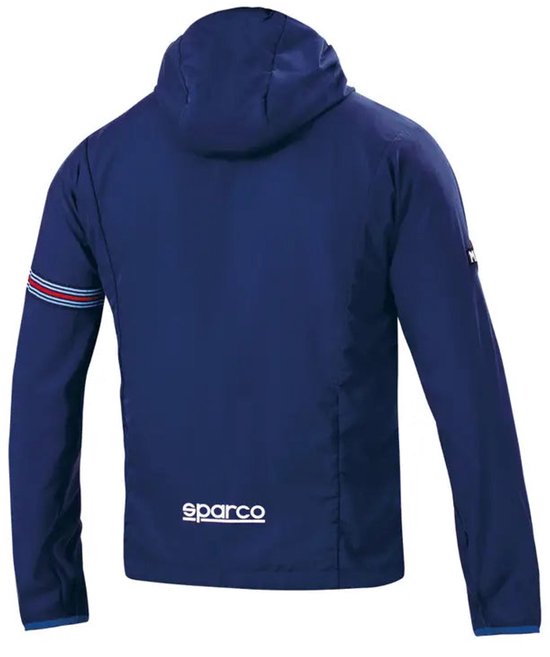 Sparco WINDSTOPPER MARTINI RACING Marineblauw - Lichtgewicht Waterafstotende Jas met Iconische Martini Racing Details - Marineblauw - Maat - 2xl van Sparco — afbeelding 5