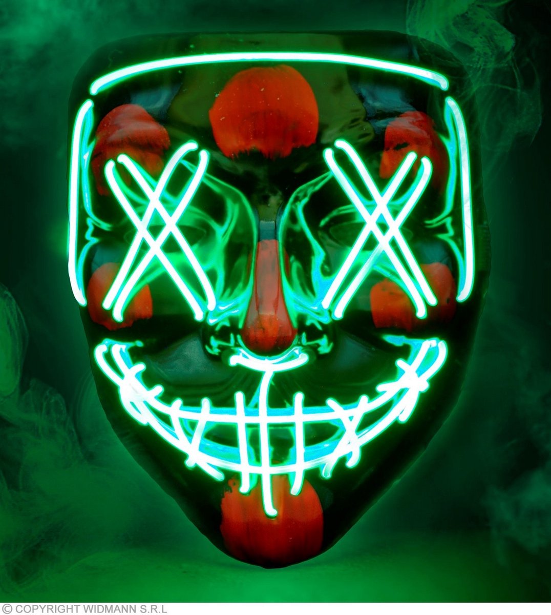 Scary masker groen led