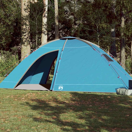 vidaXL - Tent - 8-persoons - waterdicht - blauw van Vidaxl — afbeelding 3