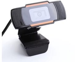 Webcam met microfoon – 720p – Met Microfoon – USB – Plug en play – Web cam – Camera voor laptop – Online meeting – Teams – Zwart – Universeel – Videobellen – CHPN