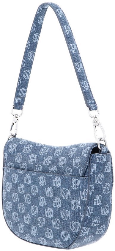 U.S. POLO ASSN. Sac à épaule bandoulière Exotic Flap Crossbody Bag Denim Bleu gris