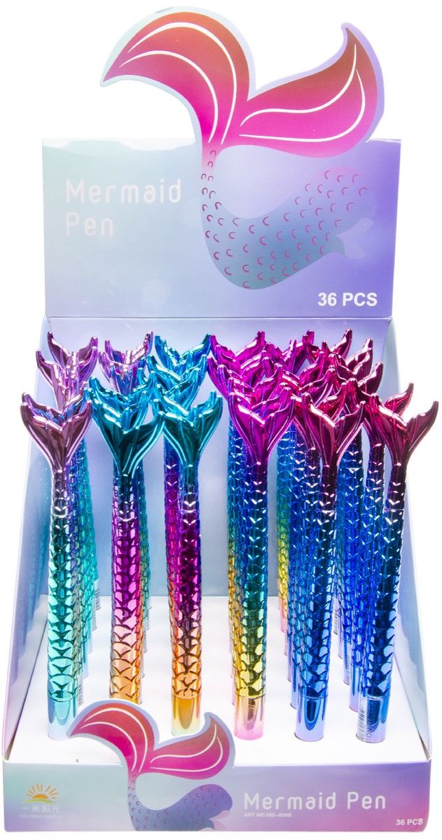 Duckiez Balpen Zeemeerminstaart - 36 stuks