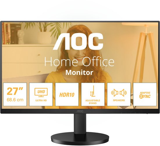 27 inch AOC U27B3AF 4K UHD IPS Moni...
