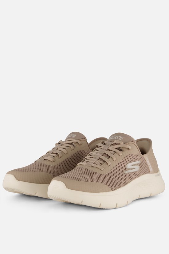 Skechers Go Walk Flex - Chaussures à enfiler pour femmes Grand Entry - Taupe - Taille 37