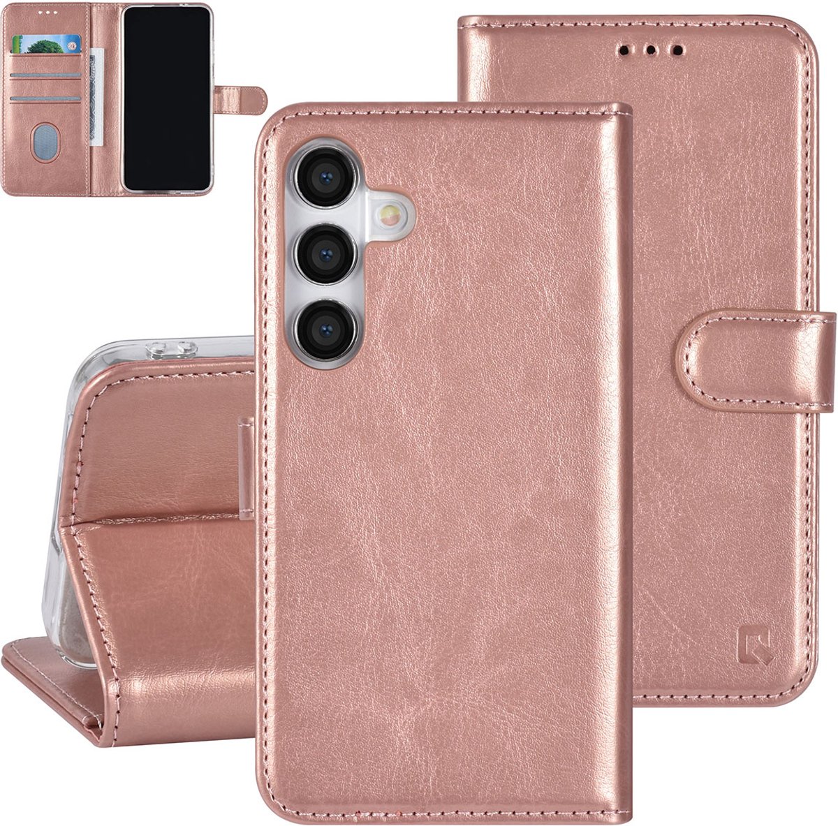 UNIQ Accessory Galaxy S24 Book Case hoesje 3 pasjeshouder - Rose Gold