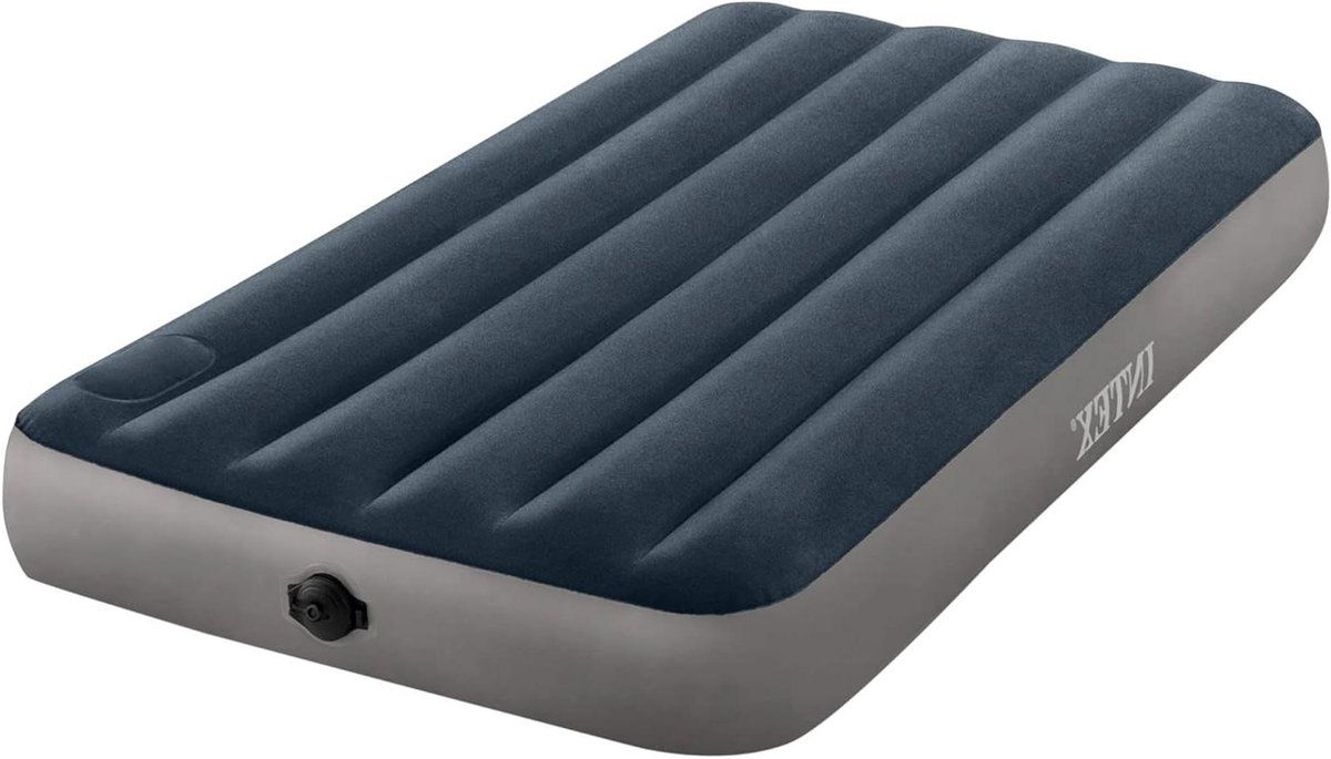 Single High Luchtbed met 2-Staps Pomp - 1-Persoons 99cm x 191cm x 25cm