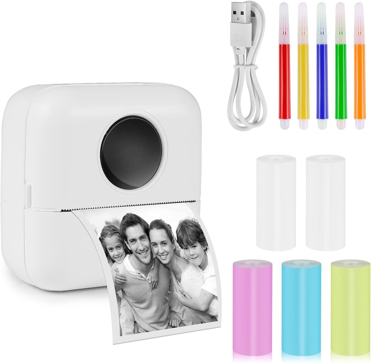 Draagbare Mini Fotoprinter - Bluetooth Thermische Printer voor Smartphone