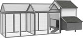 Bol.com 4goodz Kippenhok van Hout met Nestkast - Grijs aanbieding