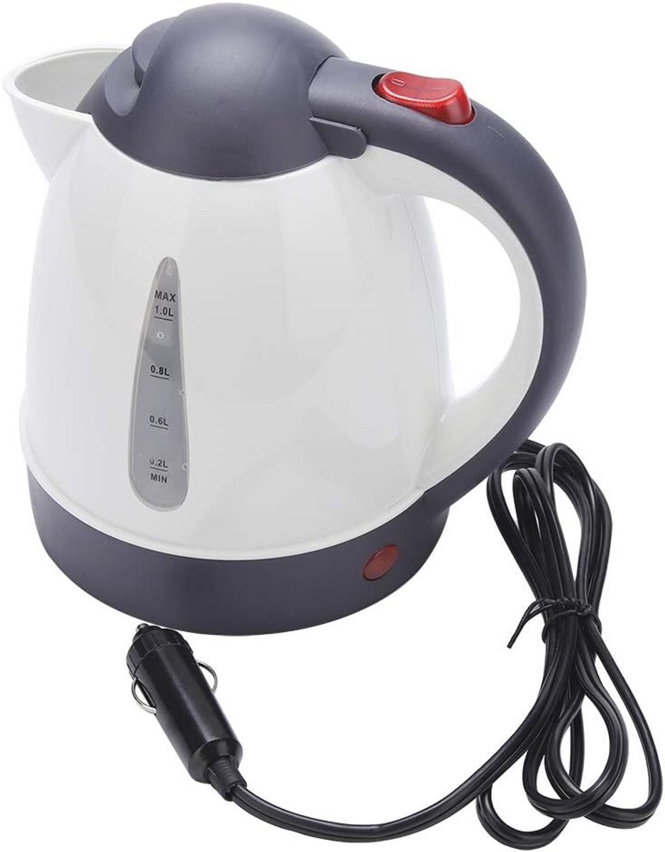 Draagbare 1000 ml Waterkoker voor Auto - Ideaal voor Koffie en Thee tijdens Reizen