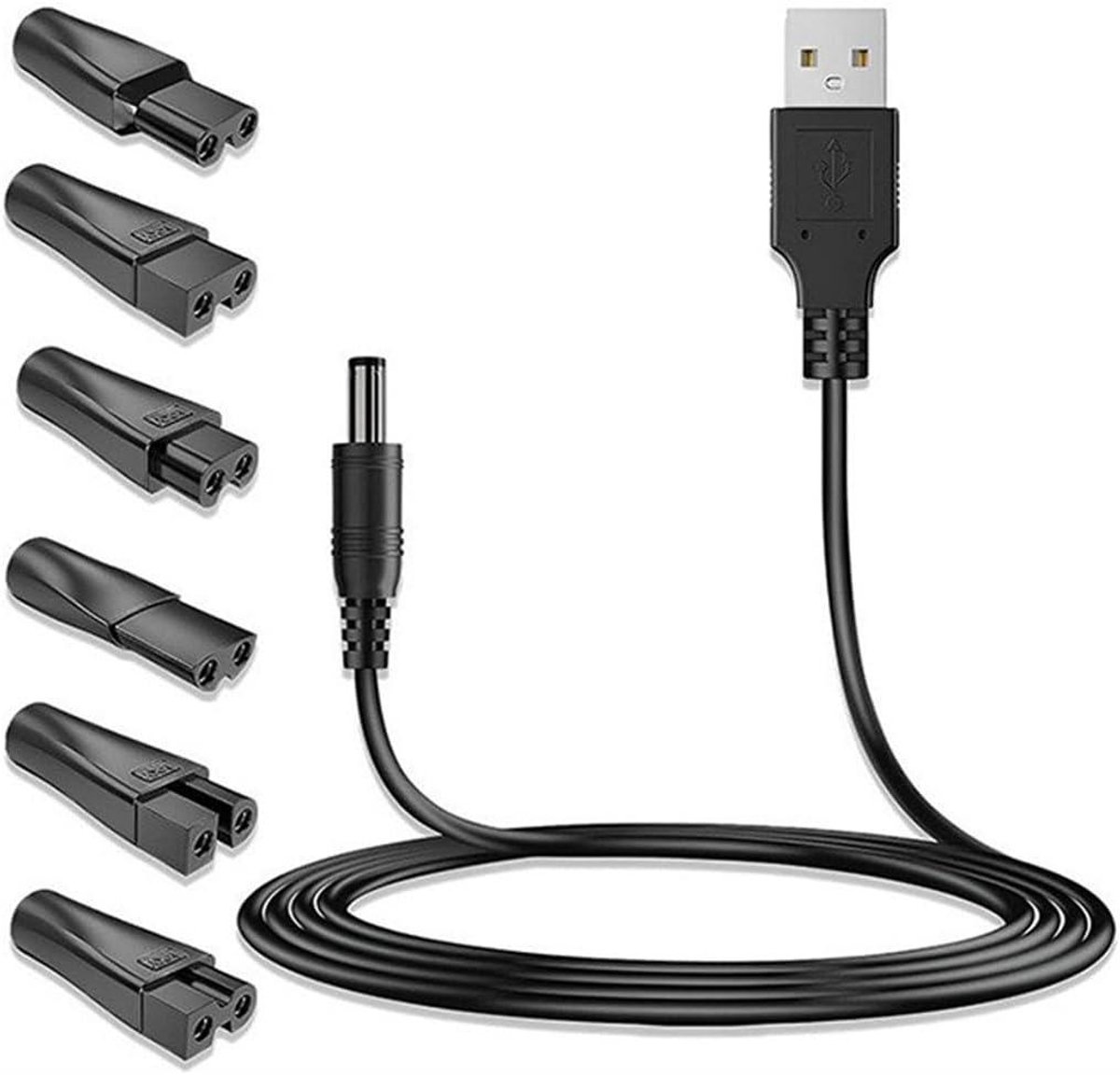 5 V universele USB-oplaadkabel voor scheerapparaat met 6 USB-poorten adapter voor Braun serie 9 5 7 3 1 - Goud A