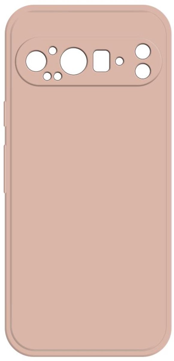 Hoesje voor Google Pixel 9 Pro - Phonesta Color Silicone Back Cover - Sandstone Pink