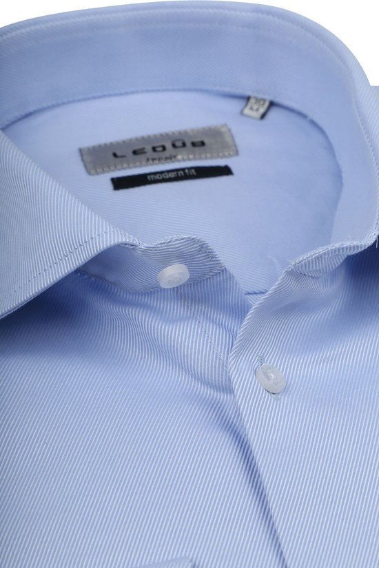 Ledub modern fit - sergé bleu clair - Repassage facile - Taille planche : 38