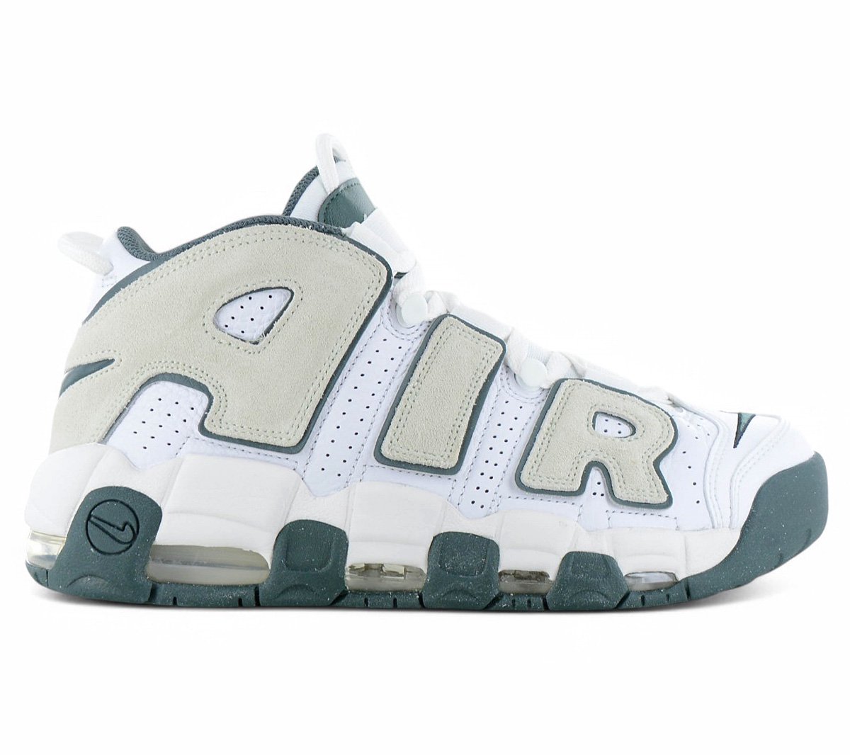 Nike Nike Air More Uptempo 96 Heren Sneakers Basketbal Schoenen Leer FN6249-100 Wit