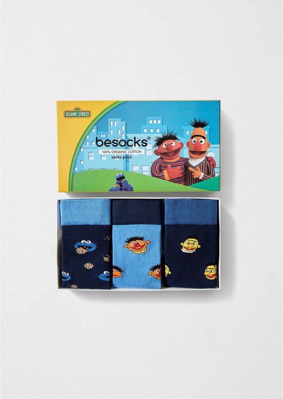 Besocks sokken Sesamstraat 3-pack