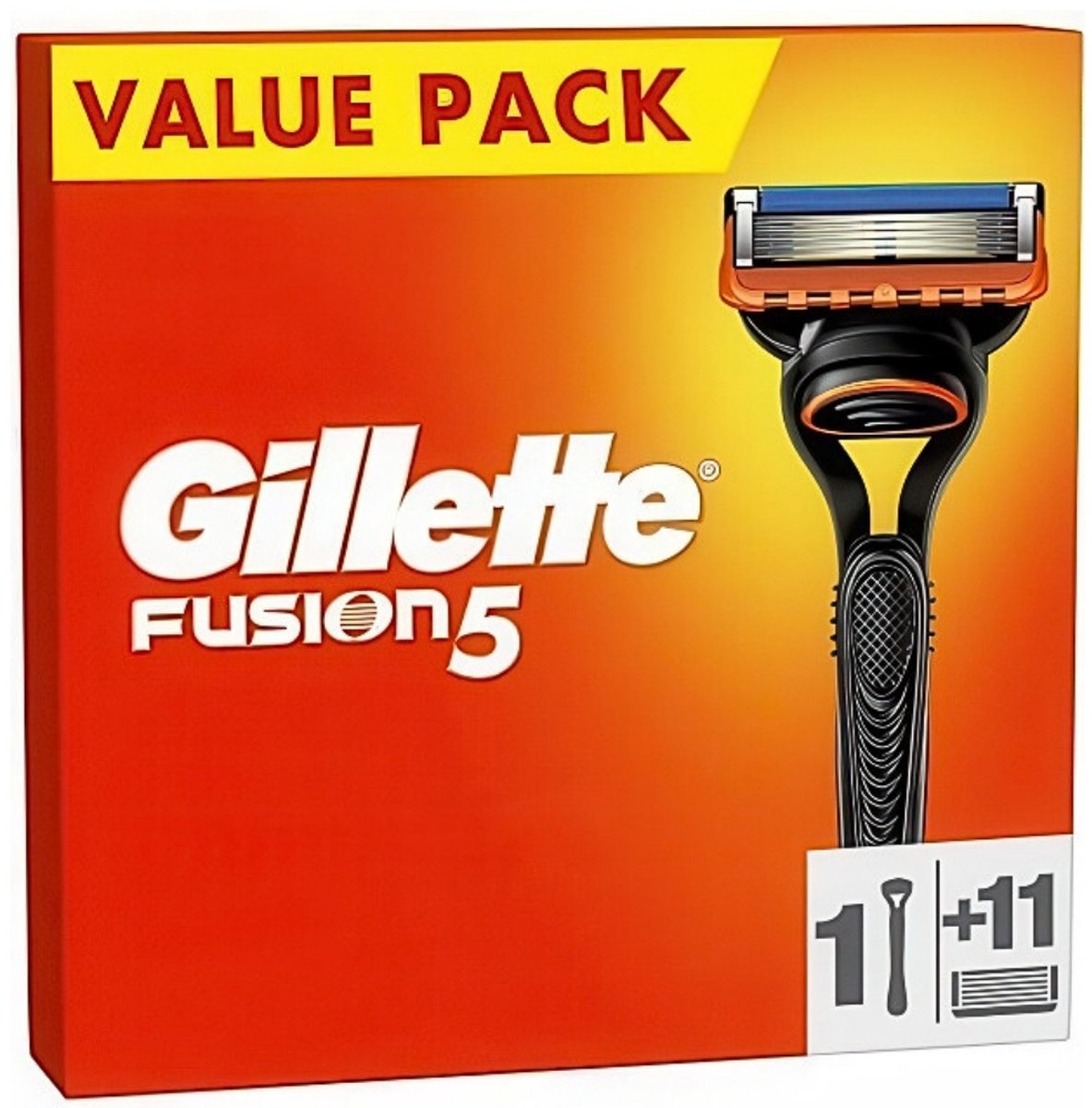 Bol.com Gillette - Fusion 5 - Scheerset - Comfortabele scheerbeurt - Houder & 11 Navulmesjes aanbieding