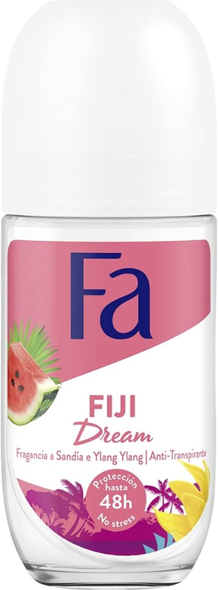 FA Deodorant Roll-On voor Dames - Fiji Dream 50 ml (Glas)