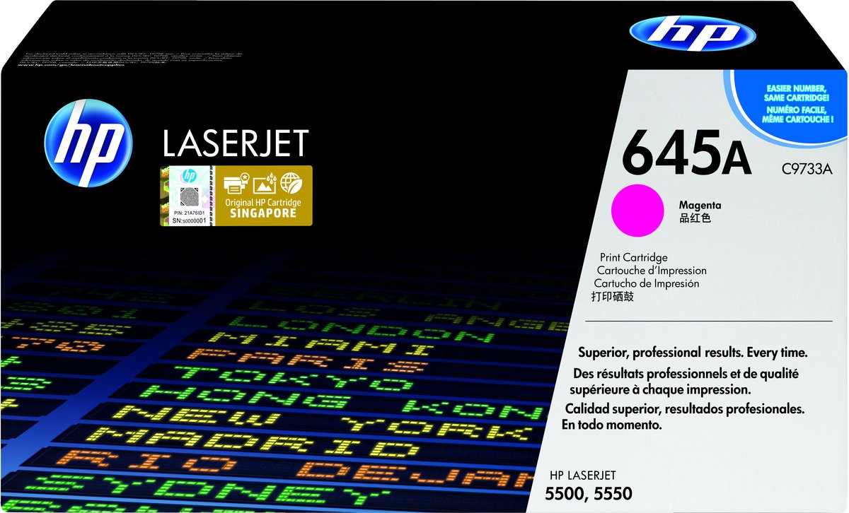 HP 645A magenta LaserJet tonercartridge (C9733A) Magenta
