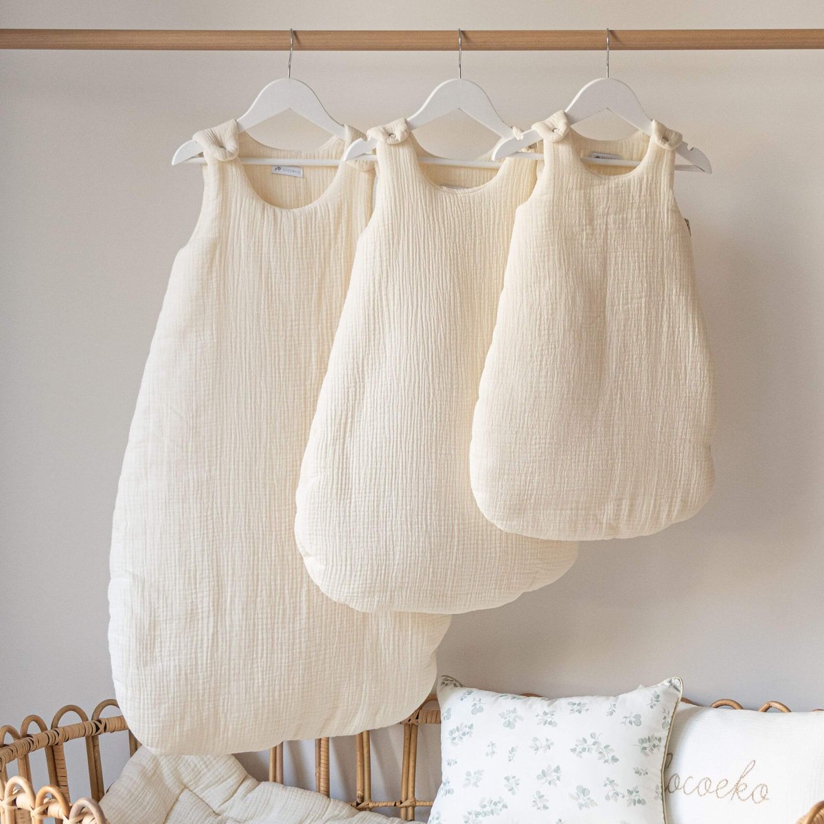 Cocoeko - Baby Slaapzak - 24-36m (110 cm) - 4 Seasons (TOG 2.0) - Ecru