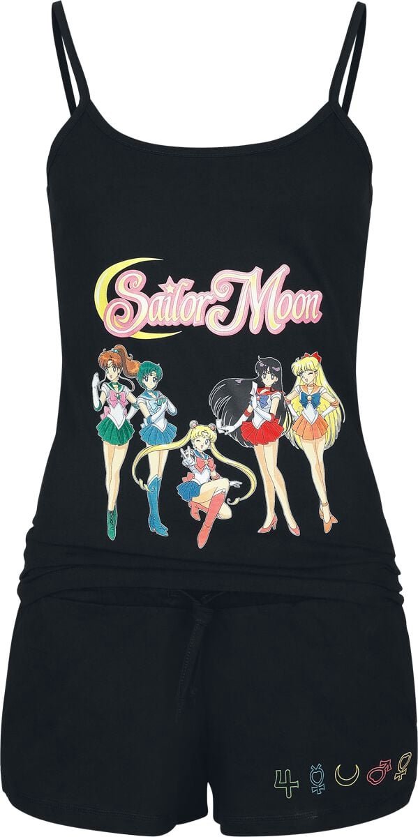 Sailor Moon Group Pyjama zwart Katoen