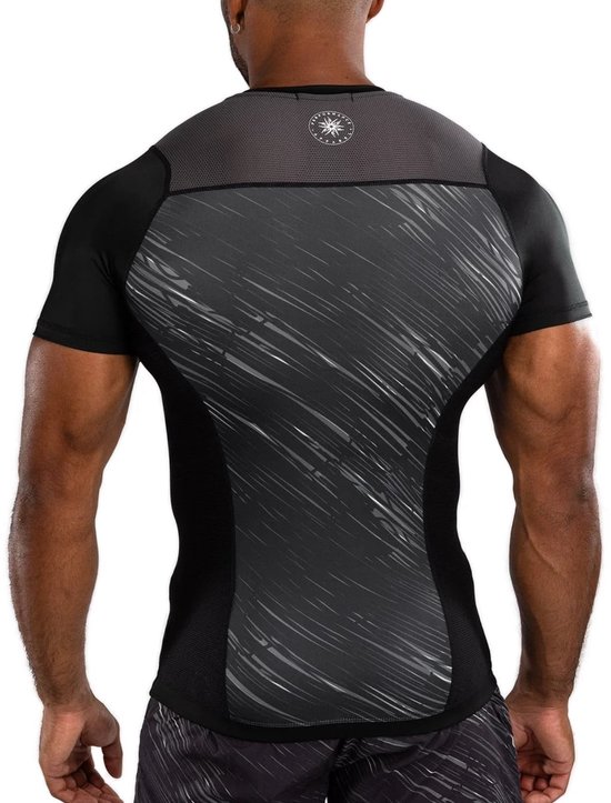 Maillot de bain Venum Tectonic Rapid Rashguard Wit Zwart - S