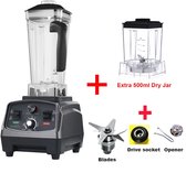 Bol.com Blender - Smoothie Maker - Blender Smoothie - Foodprocessor - Zes Mesbladen - Ice Crusher - 2200W - 2L - BPA-vrije - Ext... aanbieding