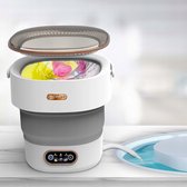 Opvouwbare Mini Draagbare Wasmachine Met Hoge Snelheidsmotor - Ideaal Voor Camper, Appartement & Reizen (Blauw)