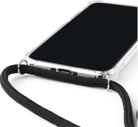 Coque Smartphonica compatible avec Google Pixel 9 Pro XL avec cordon et bumper - Coque arrière en TPU antichoc avec cordon - Transparente compatible avec Google Pixel 9 Pro XL